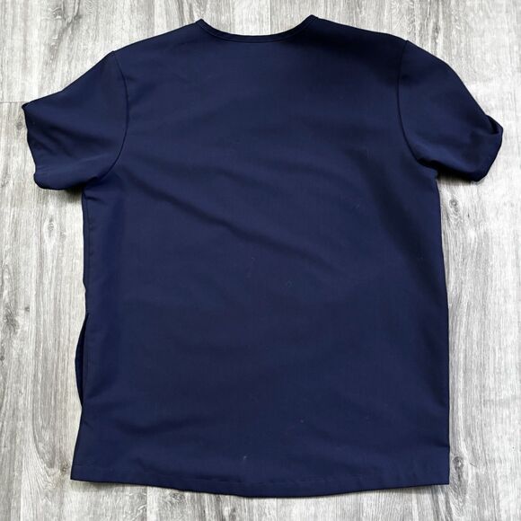 FIGS Technical Collection Scrub Top Women's Size Medium PO 1568 Blue - Picture 3 of 8